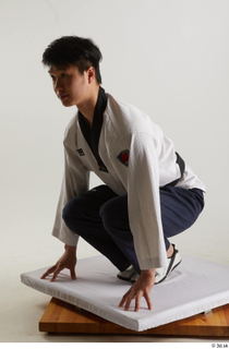Lan  1 dressed kimono dress kneeling sports whole body…